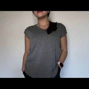 Grey loose fitting T-shirt